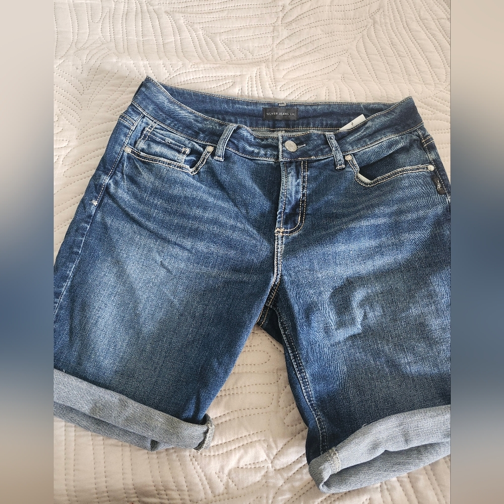 Silver Jeans Co. Bermuda Shorts, Suki, Women, Size 30 L9, Suki Style, Mid Rise